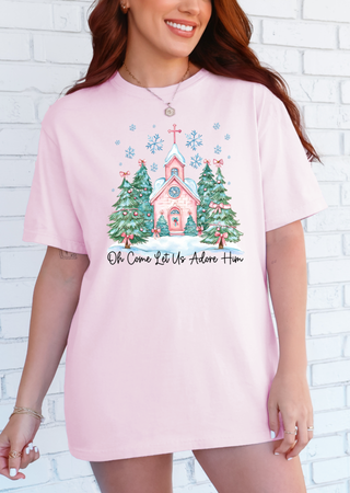 Oh Come Let Us Adore Him Tee