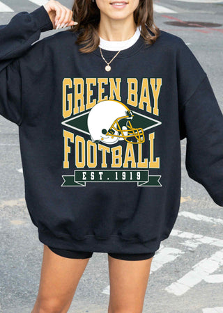 Cheese Head GB Sweatshirt Black
