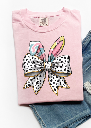 Easter Bunny Coquette Bow Comfort Colors T-Shirt