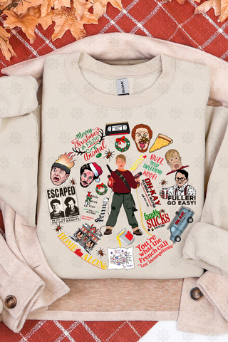 Christmas Collage Crewneck Sweatshirt