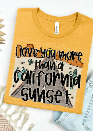 California Sunset Bella Canvas T-Shirt