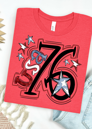 USA Doodle Bella Canvas T-Shirt