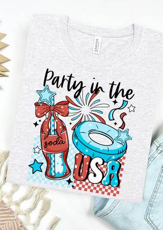 Red, White & Soda Pop Bella Canvas T-Shirt