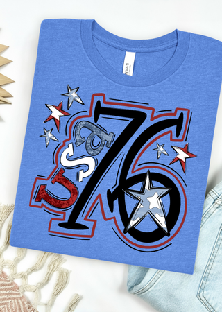 USA Doodle Bella Canvas T-Shirt