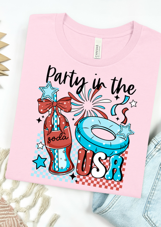 Red, White & Soda Pop Bella Canvas T-Shirt