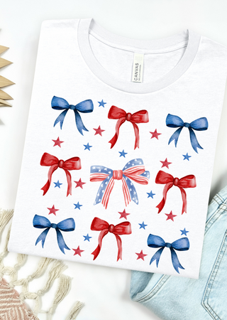 Patriotic Bows Bella Canvas T-Shirt