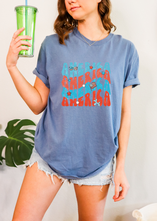 Retro America Comfort Colors T-Shirt