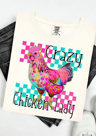 Crazy Chicken Lady Comfort Colors T-Shirt