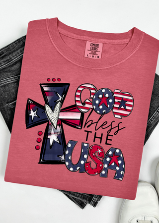 God Bless The USA Comfort Colors T-Shirt