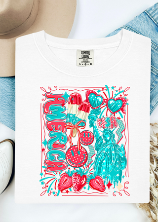 Retro America Comfort Colors T-Shirt