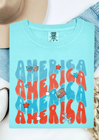 Retro America Comfort Colors T-Shirt