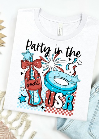 Red, White & Soda Pop Bella Canvas T-Shirt