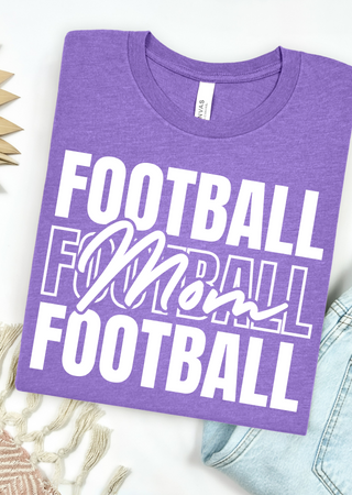 Stacked Football Mom Tee / Sweatshirt