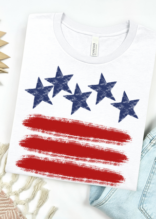 Stars & Stripes Bella Canvas T-Shirt