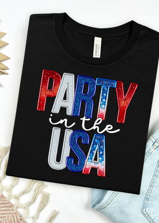 Stars, Stripes & Party Vibes Bella Canvas T-Shirt