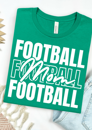 Stacked Football Mom Tee / Sweatshirt