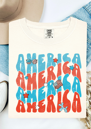 Retro America Comfort Colors T-Shirt