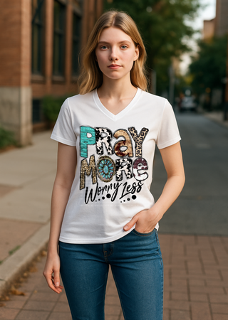 Pray More Worry Less Tee