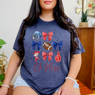 Ole Miss Coquette Bows Tee