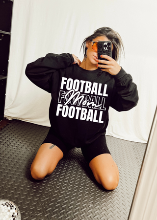 Stacked Football Mom Tee / Sweatshirt