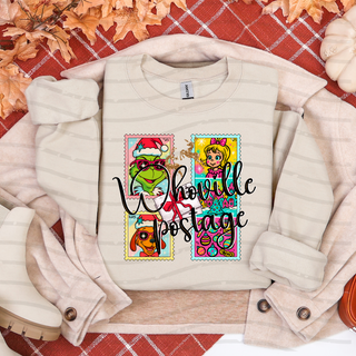 Festive Postage Stamp Sweatshirt
