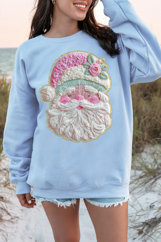 French Knot Faux Santa Sweatshirt
