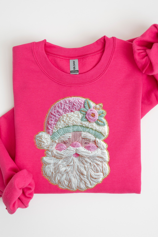French Knot Faux Santa Sweatshirt