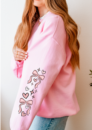 Girlie Bows With Sleeves Sweatshirt