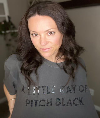 Pitch Black Spangle Comfort Colors T-Shirt