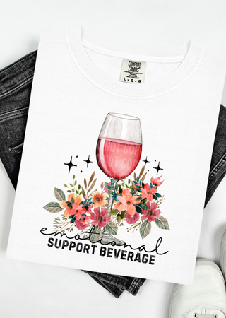 Emotional Support Beverage Comfort Colors T-Shirt