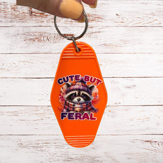 Cute But Feral Keychain