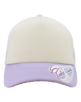Pink Cross Infinity Trucker Hat w/ Pony Tail Hole