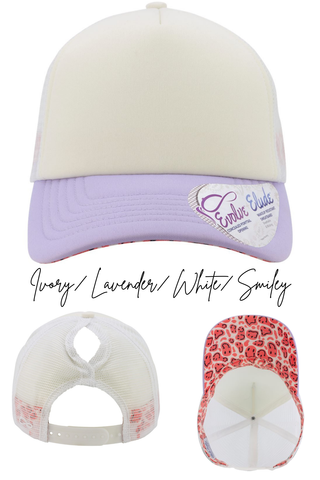 Pink Cross Infinity Trucker Hat w/ Pony Tail Hole