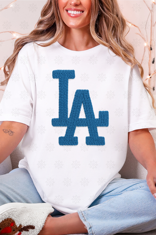 LA Faux Yarn Tee or Sweatshirt
