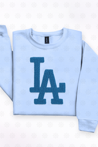LA Faux Yarn Tee or Sweatshirt