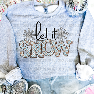 Let it Snow Words Sweathshirt