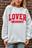 White Sweatshirt Red Writing