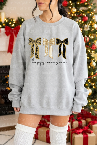 New Year Bows Tee or Sweatshirt