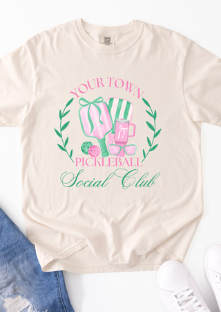 Personalized Pickleball Social Club Tee