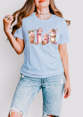 Pink Coffee Christmas Tee