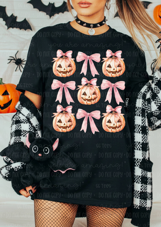 Pink Jack-O- Lantern Tee