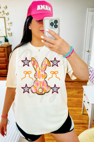 Starred Bunny Tee or Sweatshirt