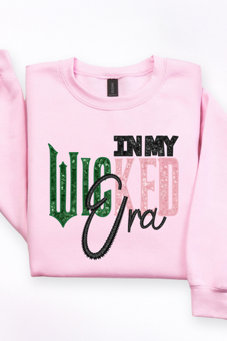 Wicked Era Faux Glitter Sweatshirt