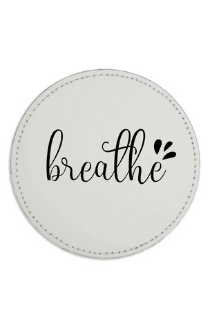 Breathe Vegan Leather Coaster