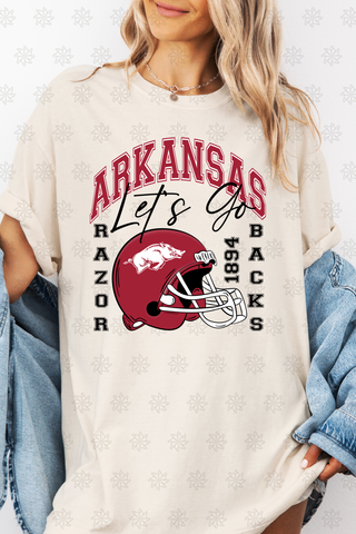 Lets Go Razorbacks Tee