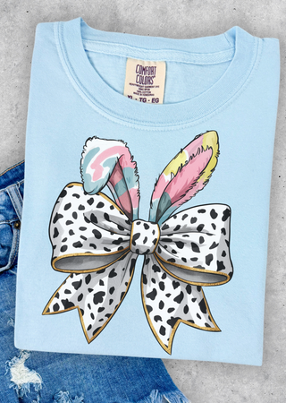 Easter Bunny Coquette Bow Comfort Colors T-Shirt